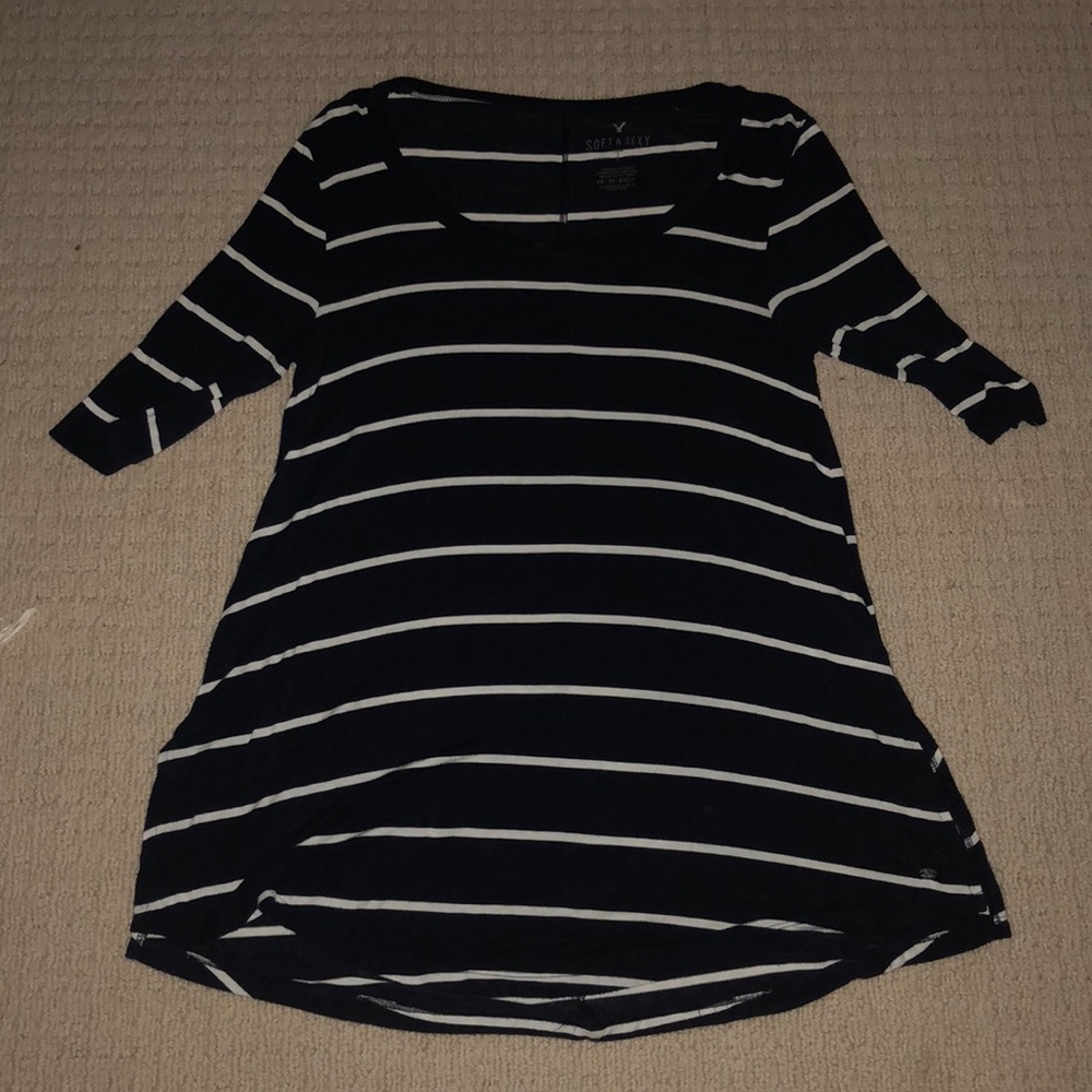 Navy Soft & Sexy American Eagle Top